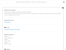 Tablet Screenshot of bikramyogaschwabing.de